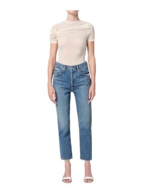 Agolde Riley High rise Straight crop jeans